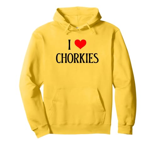 I Love Chorkies I Heart Chorkies Dog Lover Pet Puppy Dog Lover Sweat à Capuche