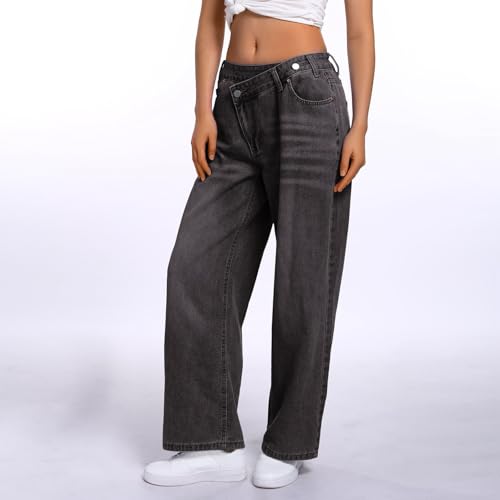 Jean à jambes larges extensible pour éviter les tailles serrées - 4