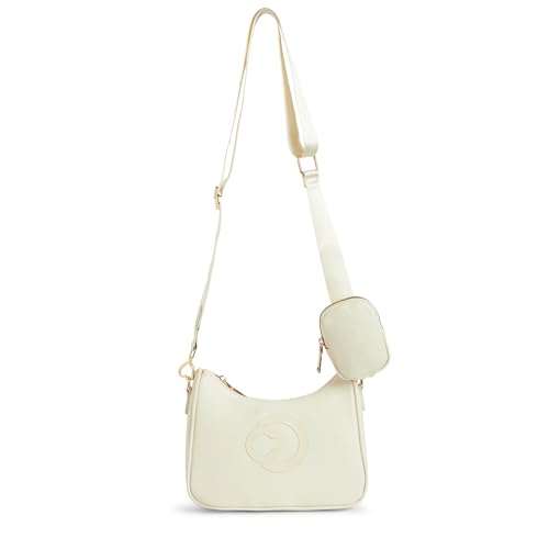 Image of Caprese Monroe Medium Crossbody Bag for Women | Sleek Monogram Sling Bag with Detachable Pouch | Adjustable and Detachable Strap Shoulder Bag for Everyday Use