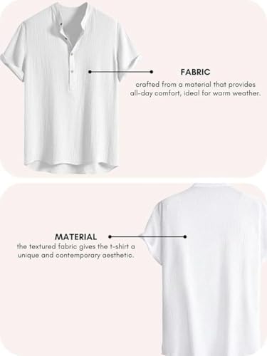 Image of Leriya Fashion Tshirt for Man | T Shirt for Mans | Mens TShirt's | Collarless T- Shirt for Mens | Half Sleeve Tshirt for Men (Available in Plus Sizes) Polycotton, Regular Fit