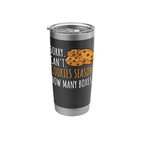 Cookie Dealer Scout for Girls Sorry Can't Cookie Season Kids Stainless Steel Insulated Tumbler