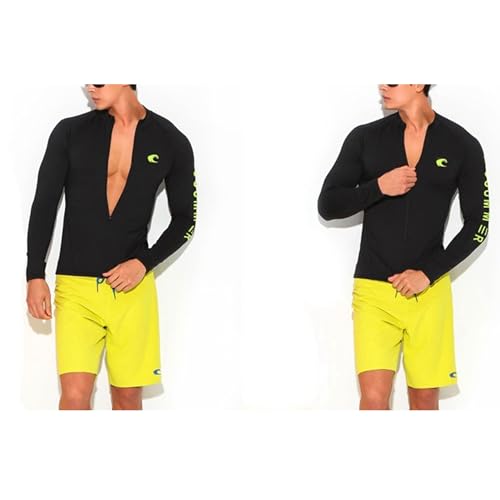 Zipper Wetsuit Men's Long Sleeve Surf Suit Sun Protection Swimsuit Snorkeling4