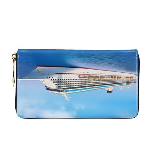 Cruise Ship Women's Wallet Large Capacity Credit Card Holder Zip Phone Clutch Ladies Travel Purse2