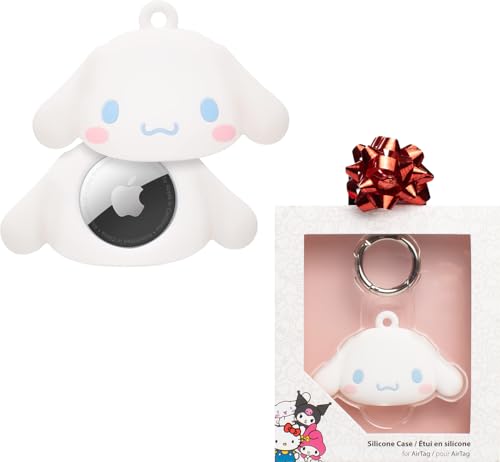 iFace Sanrio Friends Special Edition Silicone Protective Cover [ Compatible with Apple AirTag ][Cute Character Case] [Carabiner Keychain Clip Included] - Cinnamoroll