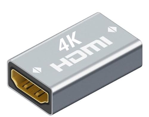 �yAmazon����z�܂��܂� HDMI���p�A�_�v�^�[ �����R�l�N�^�[ HDMI�P�[�u�������ڑ� 4K@60Hz�Ή� ���X-���X (4K,�V���o�[, 1��)