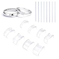 WVD 16 Pieces Ring Size Adjuster, Ring Sizer Measuring Tool, Ring Sizers for Loose Rings, DIY Measurement and Adjustment, Both Men and Women Rings Fixing