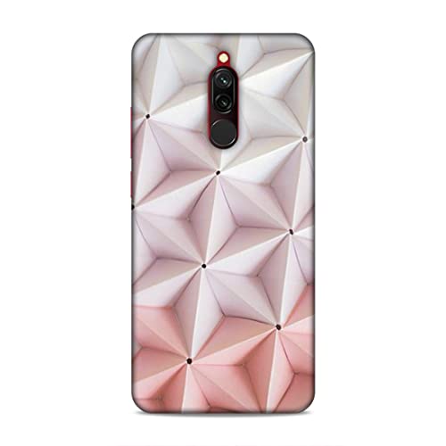 Image of Printed Mobile Back Hard Case Cover for Xiaomi Redmi 8 | Pink Stars, Multi Stars Black dot -2180