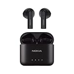 Nokia Essential E3101 Wireless Earbuds, Bluetooth 5.1, Fully Wireless Earphones, Bluetooth, ENC Noise Reduction, Hands-Free Calling, Left and Right Separation, Up to 20 Hrs Music Playback, Black