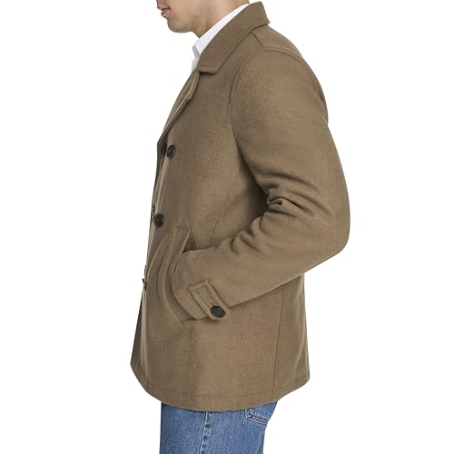 Dockers Men's Wool Blend Peacoat, Chocolate, Medium - image 2