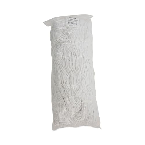 Image of Boardwalk Pro Loop Web /Tailband Wet Mop Head, Rayon, #24 Size, White, 12 /Carton