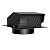 LTSEAME 8 inch Roof Vent Cap, Removable Roof Vent, Bathroom Exhaust Roof Vent for Dryer, Galvanized Steel with Damper for Ventilation System, Black