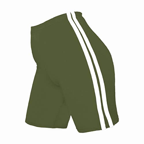 Short de cyclisme en coton vert XS femme idéal pour le yoga et le style urbain
