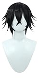 MOYEE BLEACH Ulquiorra Cifer Cosplay Wig Comic Convention Costume Synthetic Hair for Halloween Christmas Party Role Play+Wig Cap