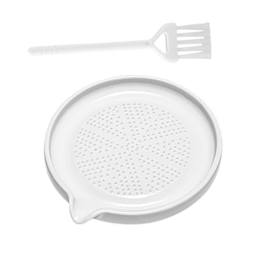 CIYODO 1 Set Garlic Crusher Bowl Manual Food Grinding Tool for Garlic Ginger Easy to Clean Ergonomic Design for Cooking Food Preparation