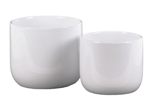 Ceramic Pot Matte Finish White