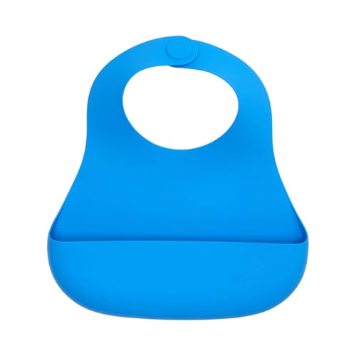 Image of Magnetic Me Food Grade Silicone Magnetic Feeding Bib | BPA, PVC and Phthalate Free | Stain Resistant and Dishwasher Safe | Marine Blue