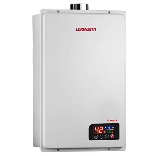 Aquecedor de Água a Gás LZ 3700DE GN 37 Litros/Min. Digital Branco Bivolt Lorenzetti