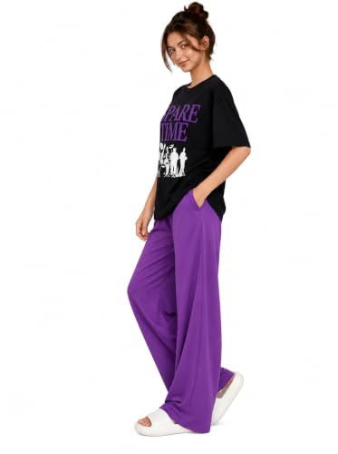 Image of KSHS Womens Korean Night Dress || Full Pyjama Set ||Korean Nightsuit || Women Nightwear ||Round Neck Half Sleeve Nightsuit || Loungewear || Everyday Nightdress Women's Pyjama Sets