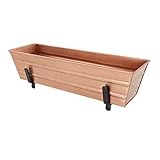 jardiniere cuivre Installation simple, placez les supports à la distance souhaitée et fixez-les avec les vis en acier inoxydable fournies et placez le pot à l'intérieur