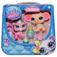 Littlest Pet Shop Ensemble de figurines singes et roses avec accessoires Série 4 Éléphant Spa