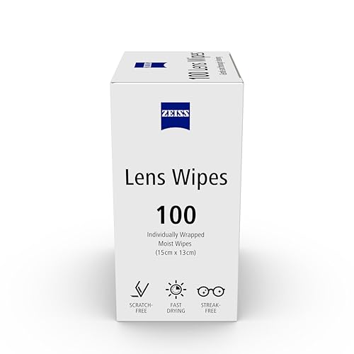 Image of ZEISS Lens Wipes 100 Count- Pack of 1| Lens Cleaner - Perfect for Spectacles, Eyeglasses, Sunglasses, Camera Lenses, Binoculars and all other lenses