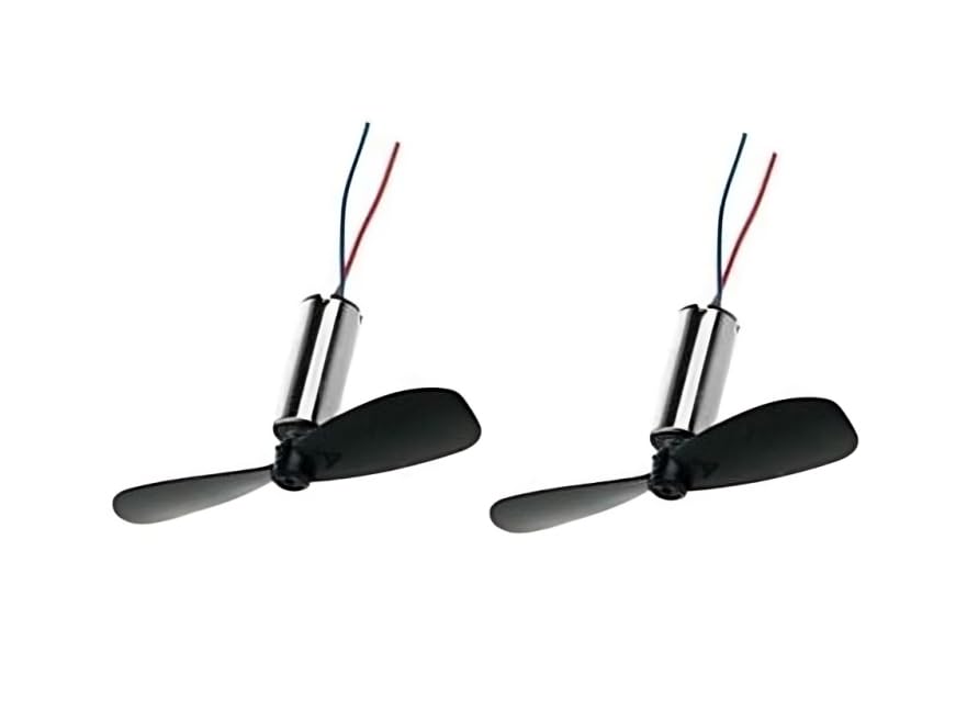 SP Electron DC 3.7V 612 6x12mm Micro Coreless Motor with Propeller High-Speed Mini Drones (2 Motors + 2 Propellers)