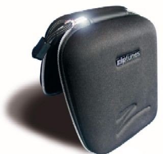 Ziptune(Made for SANYO) Portable Case with Built In Booster Stereo NXT Speakers for Rechargeable SPY 8GB 650Hr Digital Audio Voice Recorder Dictaphone MP3 Player and other IC Recorders - Pocket recorders-MP3s-Mobile Phones