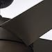 Luminance Midway Eco LED Ceiling Fan with Light and Remote | Dimmable 54 Inch Fixture with DC Motor | Contemporary 5 Blade Design with Downrod Mount for Hanging, Oil Rubbed Bronze
