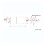 DC DIY. Silnik 37mm Motor DC 12 V / 24 V 15W Wysoki moment obrotowy skrzynka biegów skrzynka biegów elektrycznych silnik regulowany prędkość CW/CCW 10RPM-600RPM