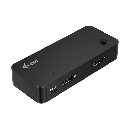 Hub Universel KVM i-tec commutateur USB-C 2X USB-A 3.0 pour PC et Mac