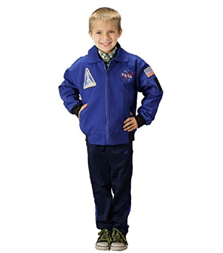 Youth NASA Astronaut Flight Jacket Blue Small