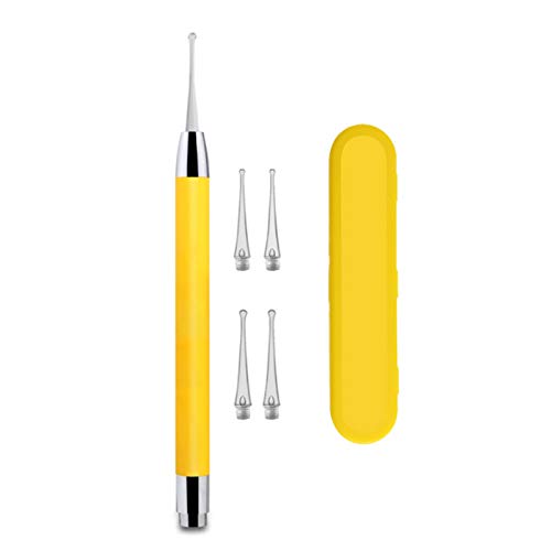 Rantoloys Nettoyeur de Cire d'oreille de bébé LED lumière de Nettoyage d'oreille Earpick dissolvant de cérumen Lumineux Oreille Curette lumière cuillère Outil de Soins de santé pour Adultes Cover