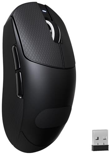 Ratón inalámbrico ultra-preciso de 55g con sensor PixArt PAW3395PRO para máxima velocidad en PC.