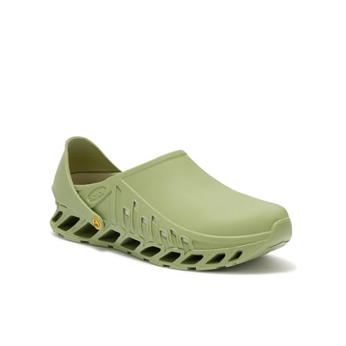 Scholl Evoflex - Professionelle Sanitärclogs für Herren und Damen, Ultraleicht, Komfortabel, Verstellbarem Riemen, Rutschfester Sohle, Herausnehmbarer Memory-Einlegesohle mit Antibakteriellem Futter