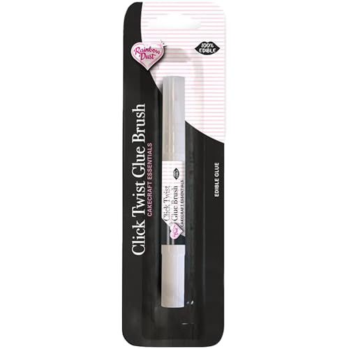 Rainbow Dust Cakecraft Essentials, Click Twist Edible Glue Brush