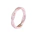DJMJHG Bague De Casserole en Argent 925 Créative Bague De Casserole en Or Rose avec des Lignes Tressées Lumineuses pour Les Femmes Bijoux De Mode De Fête De Mariage 5