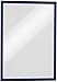 Price comparison product image Durable DURAFRAME Self-Adhesive Magnetic Frame | A3 Format In Dark Blue | Pack of 6 Frames | Document Frame for Professional Internal Signage