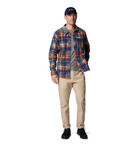 Columbia Men's Steens Mountain Printed Shirt Jacket II, Collegiate Navy Omblur, X-Large3