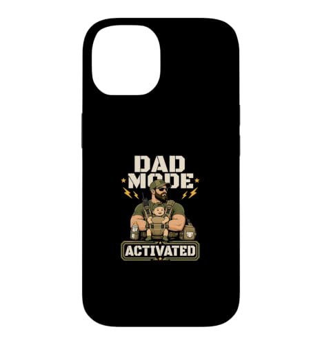 Dad Mode Activated New Dad Tactical Fatherhood ���[���A �X�}�z�P�[�X iPhone 14 �p