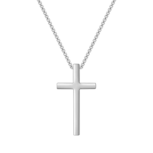Sterling Silver Cross Necklace for Men and Women | Cross Pendant | Gold Necklaces for Women
