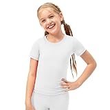 Hotfiary Youth Girls Athletic Shirts Short Sleeve Crew Neck Active T-Shirt Quick Dry Activewear Sports Running Tee Tops