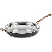 Cuisinart Matte Black Elegance 12 Skillet with Helper Handle