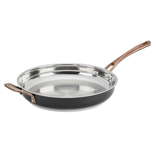 Cuisinart Sartén Elegance negro mate de 12 pulgadas con mango auxiliar