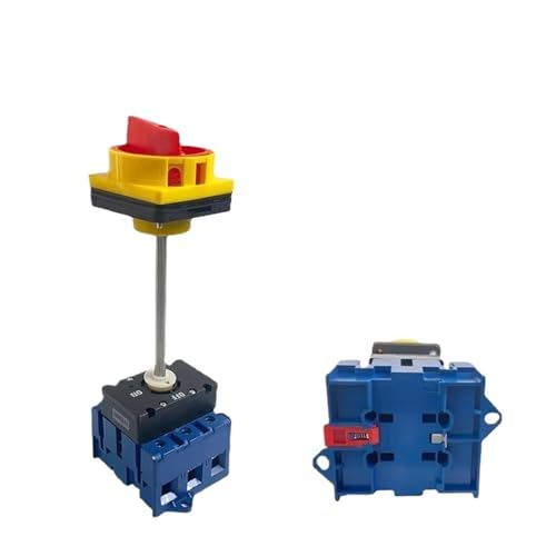 Interrupteur sectionneur triphasé 80A sur rail DIN avec poignée rotative YMD11-80B/4P