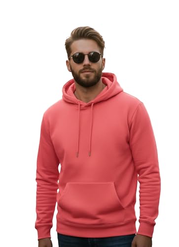 Image of Men Regular Fit Fleece ||Black||Hoodie Solid||Sweatshirt-JM3860