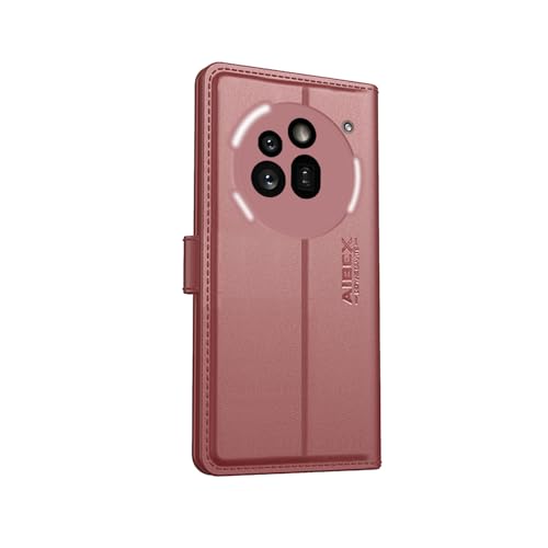 Image of AIBEX Nothing Phone (3a) Pro Flip Cover Leather Finish with Magnatic Closure | Inside TPU with Card Pockets | Wallet Stand | Complete Protection Flip Case - Brown