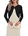 REGAI Cropped Cardigan for Women Bolero Shrugs for Dresses Lightweight Summer Casual Short Shawl Top S-XXL, Black, XL