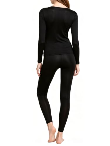 Image of Women's Thermal Underwear Base Layer with Fleece Lined Winter Cold Weather
