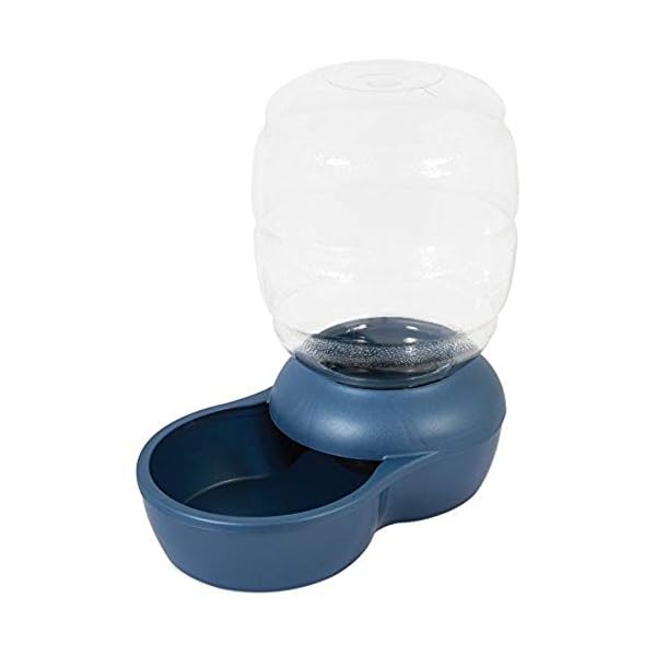 Petmate Replendish Gravity Waterer with Microban for Cats and Dogs, 1 Gallon,Blue