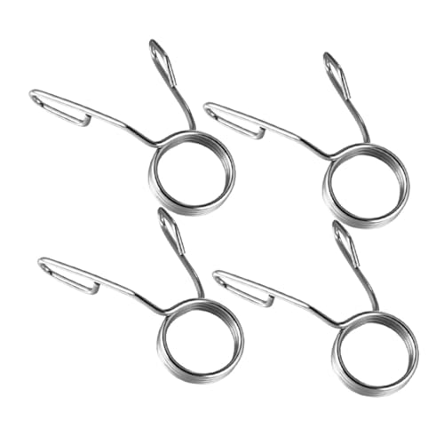 Toddmomy Snap Spring Buckle Barbell Collar Clips Weight Clips for Barbell Dumbbell Weight Lifting Portable Accessory